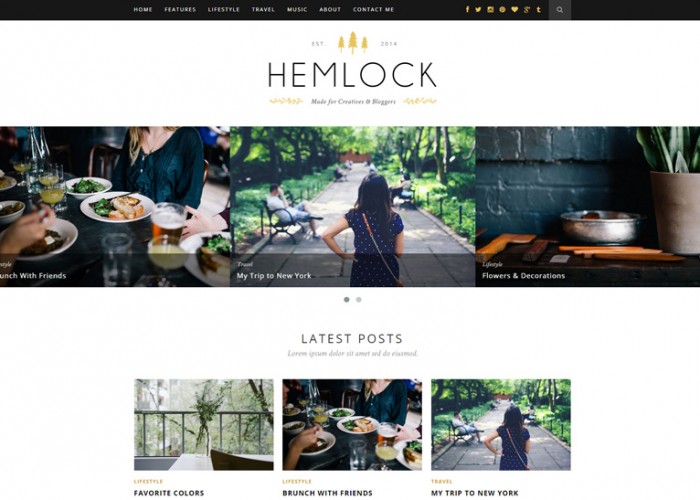 Hemlock – Premium Responsive WordPress Blog Theme