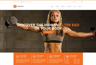 Hercules – Premium Responsive Gym Fitness WordPress Theme