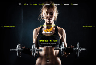 Hermes – Premium Responsive Fitness OnePage HTML5 Template