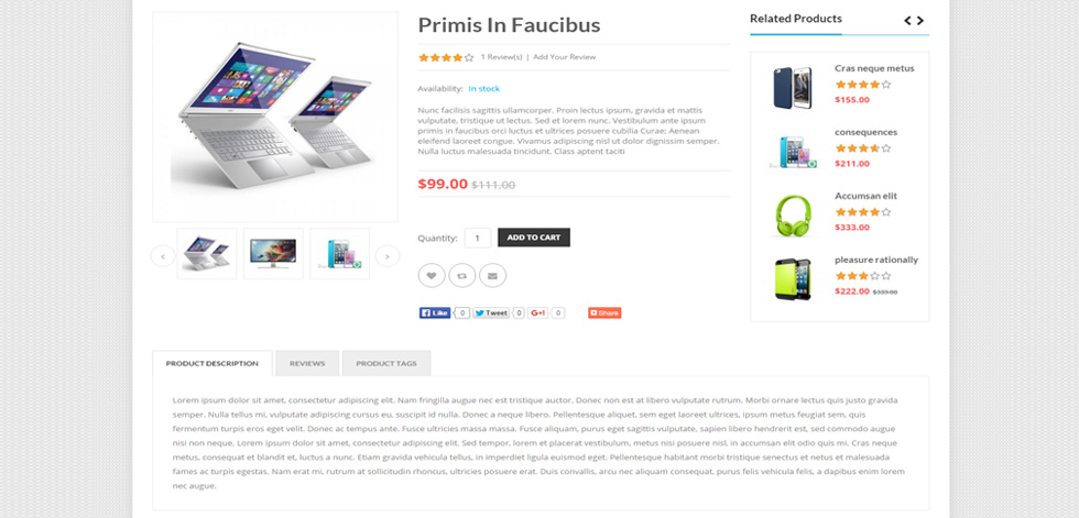 Product page