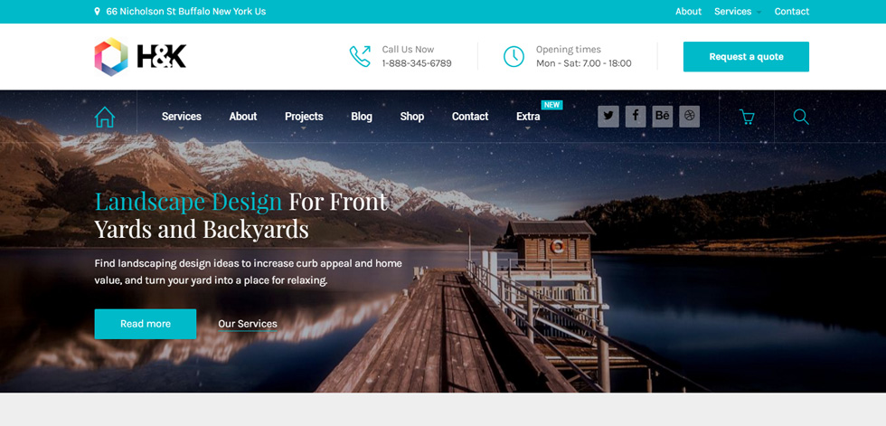 Welcome screen