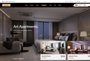 Holleta – Premium Responsive Hotel Booking WordPress Theme