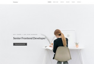 Homane – Premium Responsive Minimal Resume HTML5 Template