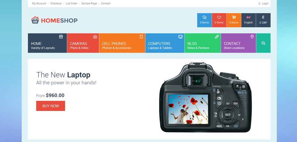 Home page