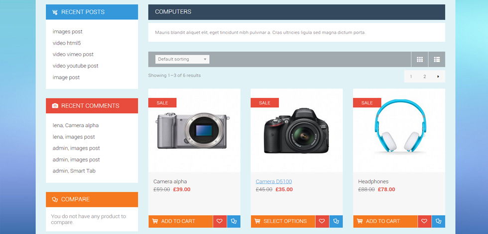 Category page