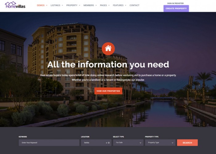 Home Villas – Premium Responsive Real Estate WordPress Theme