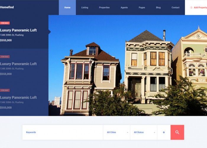 HomeFind – Premium Responsive Real Estate HTML5 Template
