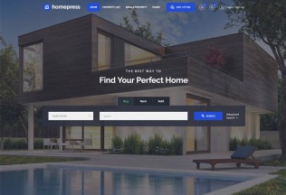 HomePress – Premium Responsive Real Estate WordPress Theme