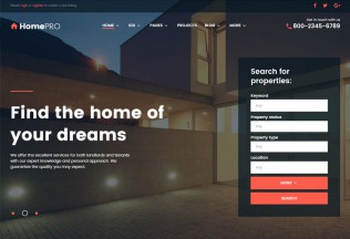 HomePro – Premium Responsive Real Estate Portal WordPress Theme