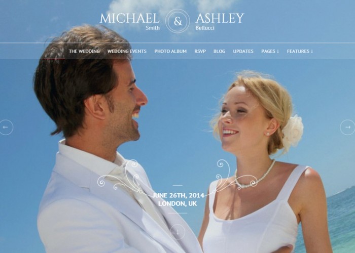 Honeymoon – Premium Responsive Wedding WordPress Theme