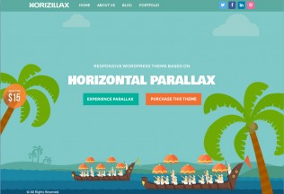 Horizillax – Premium Responsive Horizontal Parallax HTML5 Template