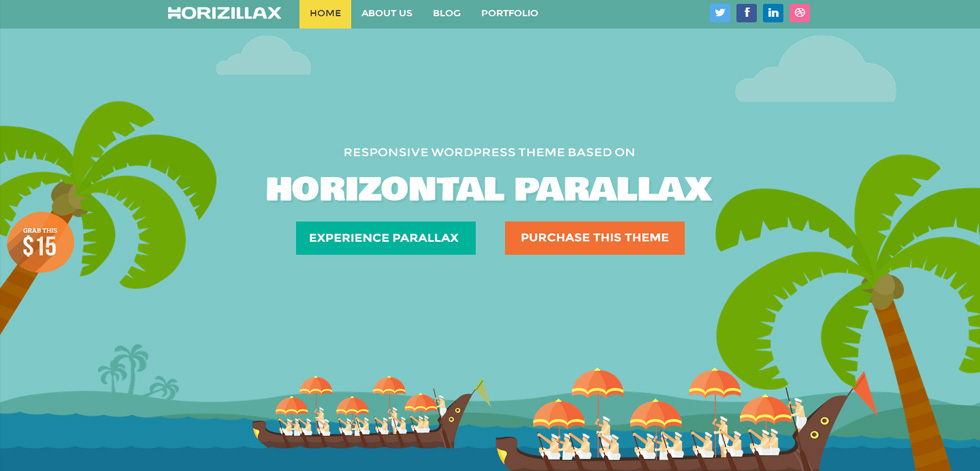 Welcome screen