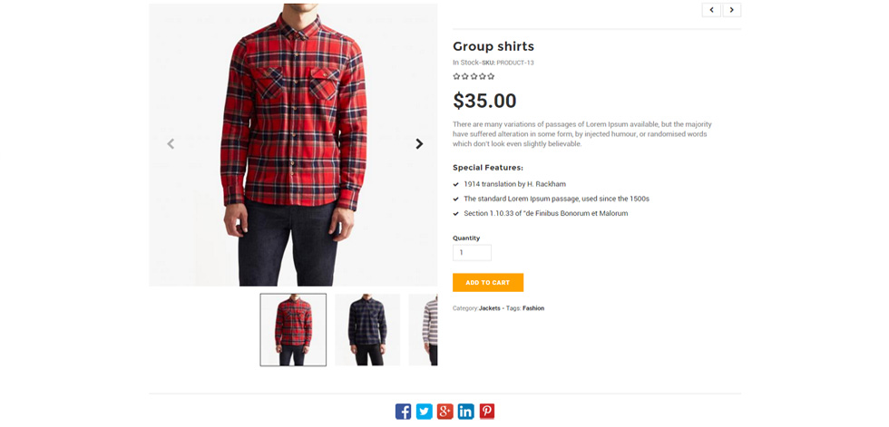 Product page