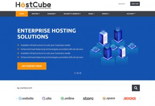 HostCube – Premium Responsive Hosting WHMCS HTML5 Template
