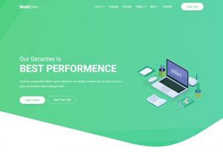 HostGen – Premium Responsive Hosting Provider HTML5 Template