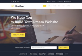 HostGuru – Premium Responsive Hosting Company HTML5 Template
