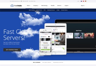 HostHubs – Premium Responsive WHMCS Web Domain WordPress Theme