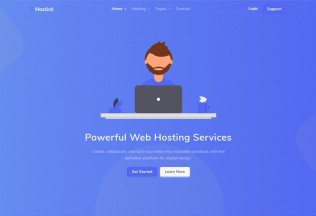Hostick – Premium Responsive Web Hosting & Domain HTML5 Template