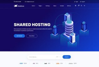 Hostinza – Premium Responsive Isometric Web Hosting HTML5 Template
