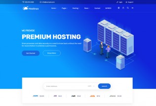 Hostinza – Premium Responsive Web Hosting WordPress Theme