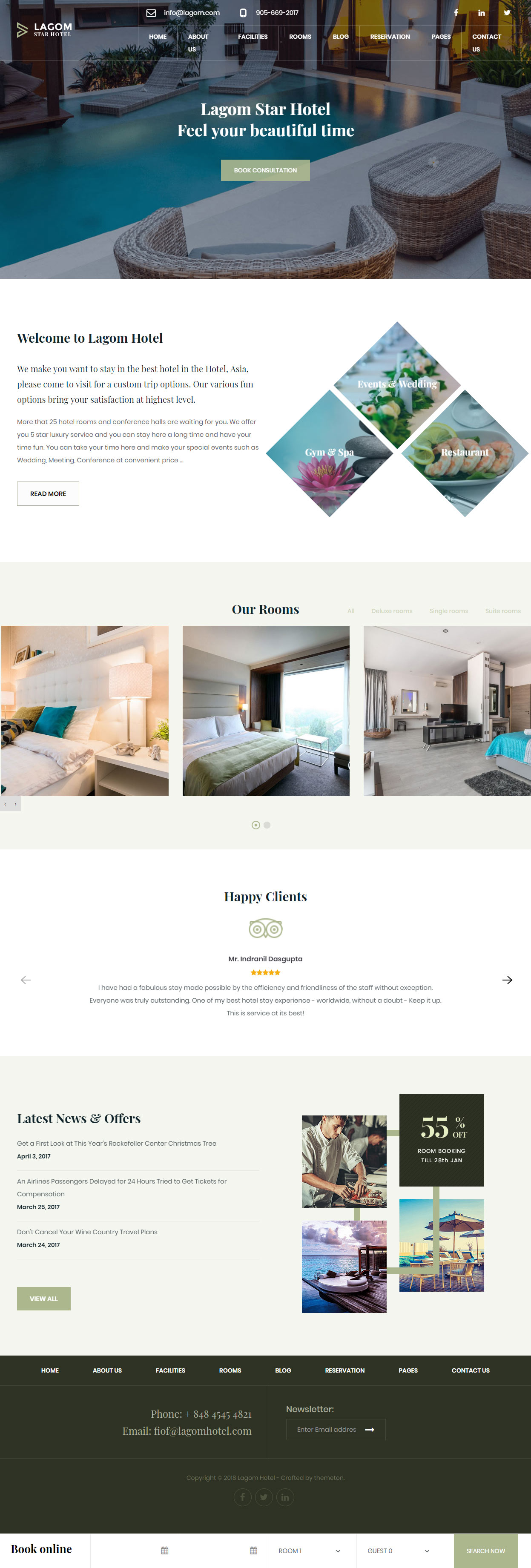 Lagom Hotel WordPress Themes
