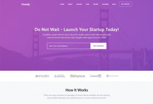 Howdy – Premium Responsive Landing Page HTML5 Template