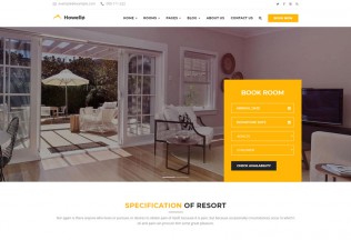 Howello – Premium Responsive Hotel and Resort WordPress Theme