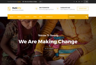 Huminity – Premium Responsive Charity & Fund Raising HTML5 Template