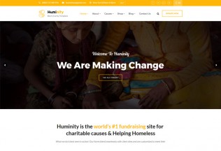 Huminity – Premium Responsive Charity/Fundraising WordPress Theme
