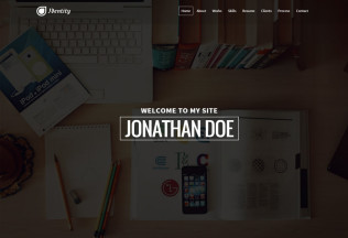 Identity – Premium Responsive Personal vCard CV Portfolio WordPress Theme