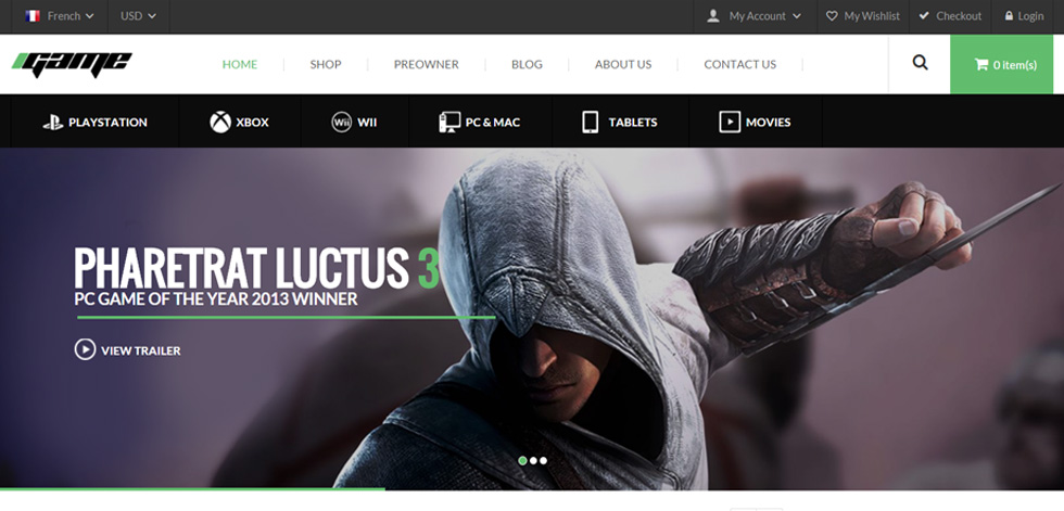 Home page