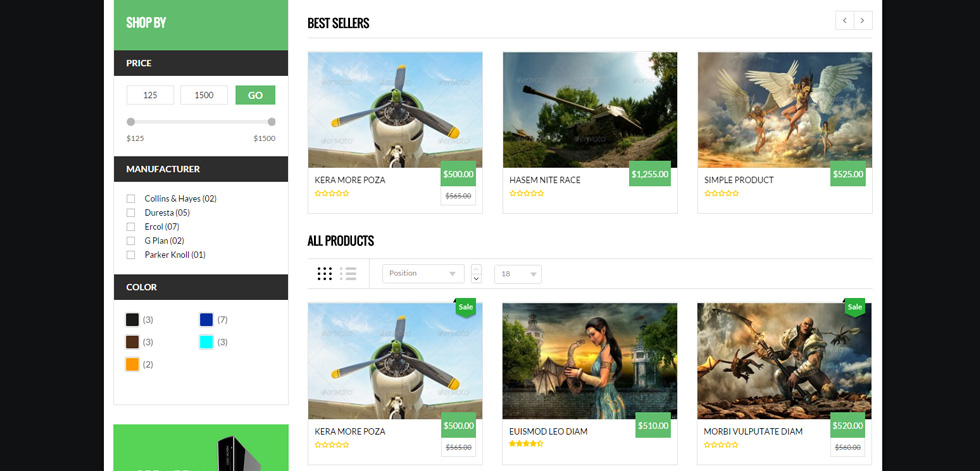 Category page