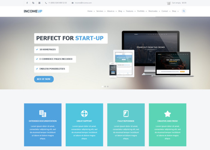 IncomeUp – Premium Responisve Multipurpose Drupal Theme