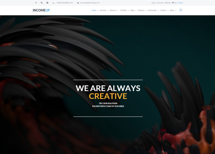 IncomeUp – Premium Responsive Multipurpose WordPress Theme