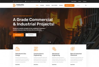 Industic – Premium Responsive Manufacturing WordPress Theme