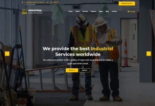 Industrial – Premium Responsive Engineering HTML5 Template