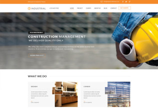Industrial – Premium Responsive Architects and Engineers WordPress Theme