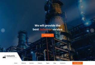 Industrio – Premium Responsive Industrial Engineering WordPress Theme