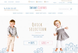 Infant Clothes – Premium Responsive Magento Theme