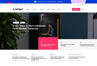 InHype – Premium Responsive Blog & Magazine WordPress Theme