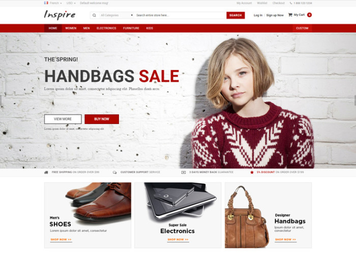 Inspire – Premium Responsive Magento Theme