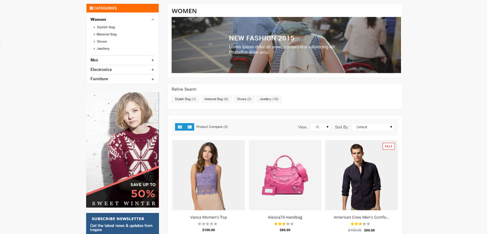 Category page