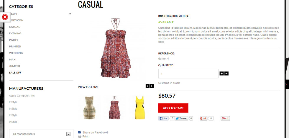 Product page