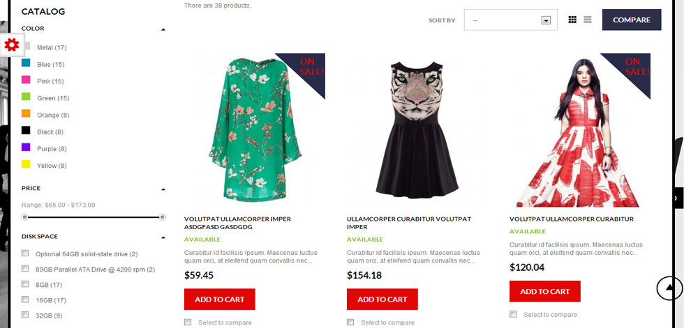 Category page