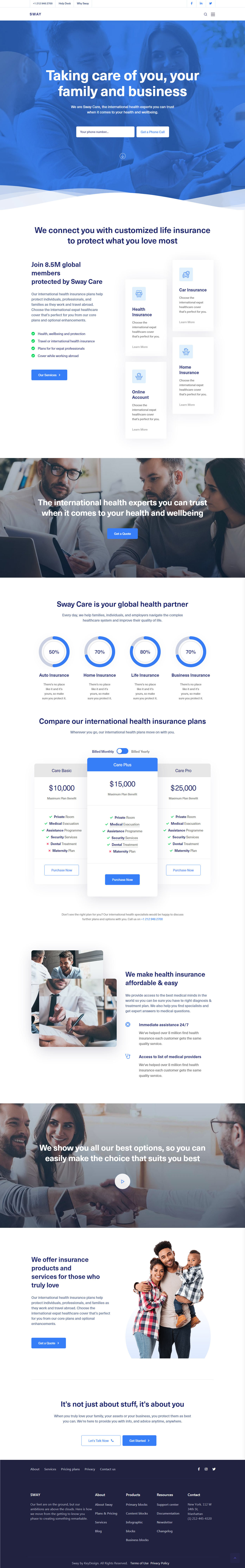 Sway Insurance Company WordPress Theme