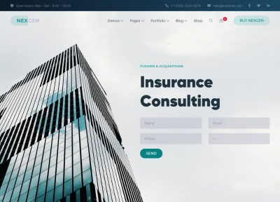 30+ Latest Insurance Company WordPress Themes 2021