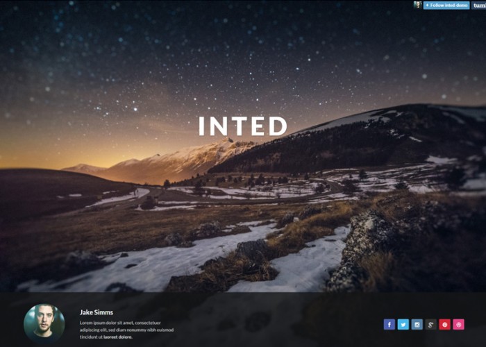 Inted – Premium Responsive Multi-column Tumblr Theme