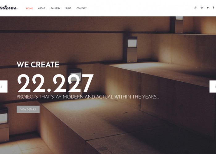 Interna – Premium Responsive Architecture WordPress Theme