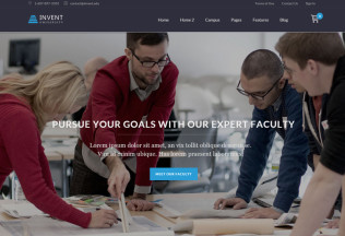 Invent – Premium Responsive Education Course College WordPress Theme