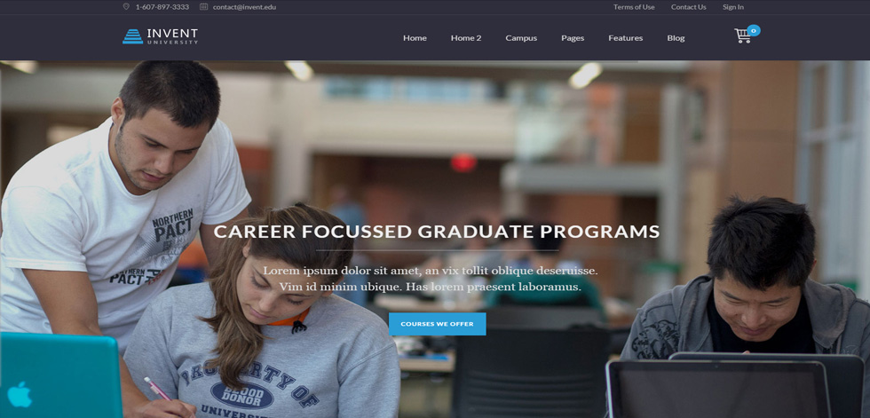 Welcome page